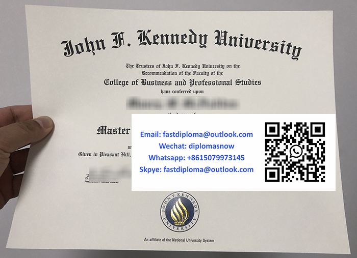 John F. Kennedy University diploma
