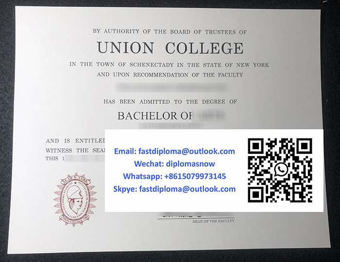Union College diploma sample
