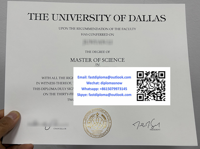 University of Dallas degree sample