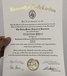 University of South Carolina degree certificate 2026