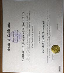 Create California CPA Certificate online