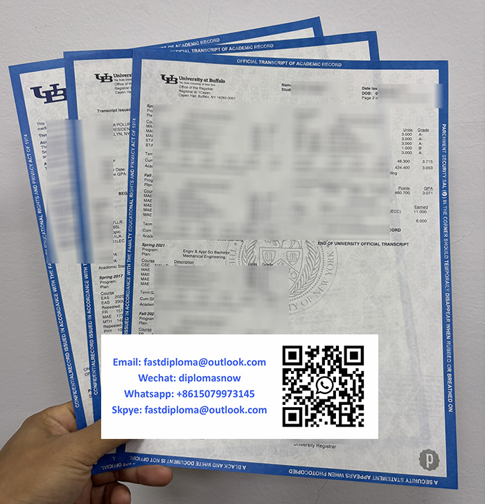 University at Buffalo transcript
