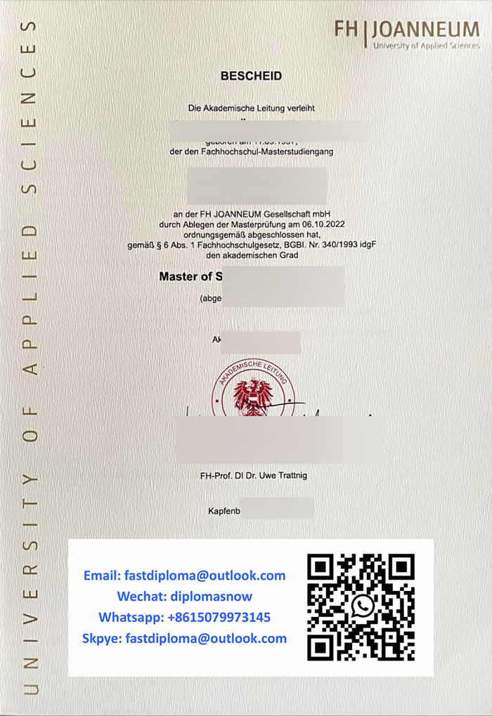 FH Joanneum diploma