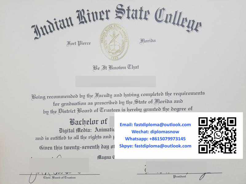 Indian River State College degree certificate