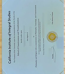 Ordera California Institute of Integral Studies degree in the USA