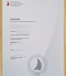 Clever tools to obtain Hochschule für angewandtes Management Urkunde