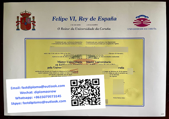 Universidade da Corunha diploma